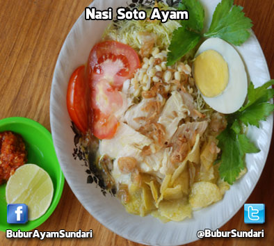 BuburSundari's tweet photo. Nasi Soto Ayam adalah salah satu menu favorit #Kuliner Bubur Ayam Sundari di jalan Ngagel Tama 19 #Surabaya. :) http://t.co/kpulOfwI