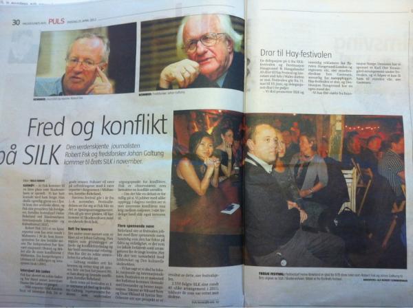 Robert Fisk og Johan Galtung besøker SILK! Vi gleder oss til å komme med flere kunngjøringer i tiden fremover.