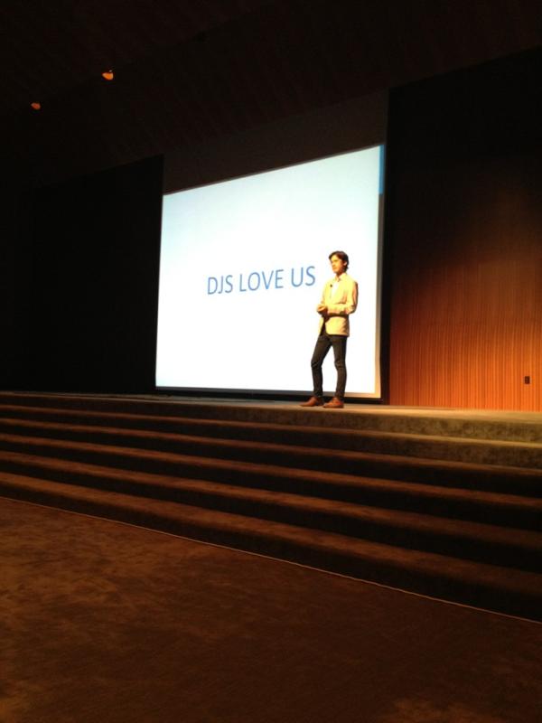 LonghornStartup's tweet photo. beDJ - letting you be the DJ!   #1SS Demo Day @beDJapp http://t.co/Wrh22fta