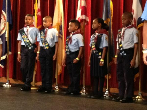 What a great looking color guard.