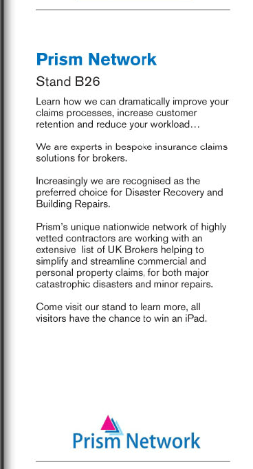 PrismNetworkLtd's tweet photo. Take a read of the #BIBA2012 'Bulletin One' Who To Look Out For article including @PrismNetworkLtd http://t.co/v4zrfzVB