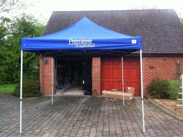 Premiere Nutrition Event Gazebo at the ready for the summer of #rugby7s #popupgazebo #events