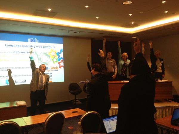 amclind's tweet image. Skills for future panel + audience is asked to stand up and stretch for their next client. #EUATC