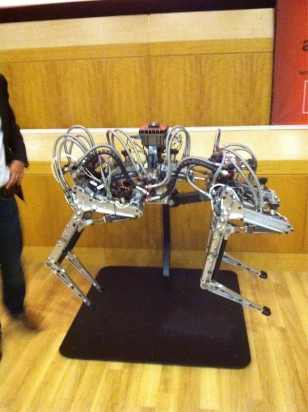 the_thryll's tweet photo. Want to see something insane! Check this out i got up close and personal w/ a robot cheetah @TribecaFilm #TFFDisrupt http://t.co/KcBMVUb6