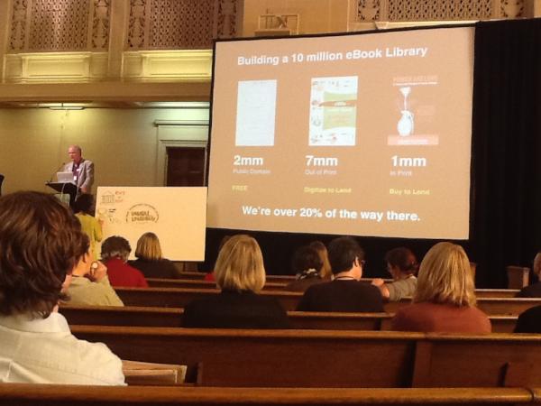 futurelibrary's tweet photo. eBook library? #DPLAWest http://t.co/B1hZYvpd