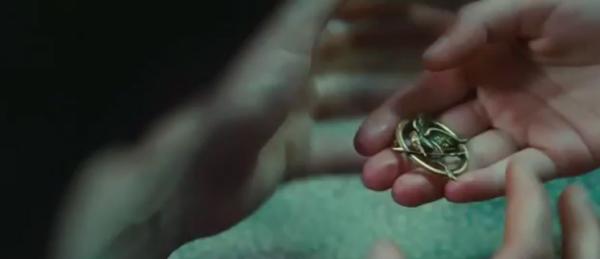 QuoteTHG's tweet image. "They let you wear one thing from your district in the arena... Will you wear this?" - Madge Undersee,The Hunger Games