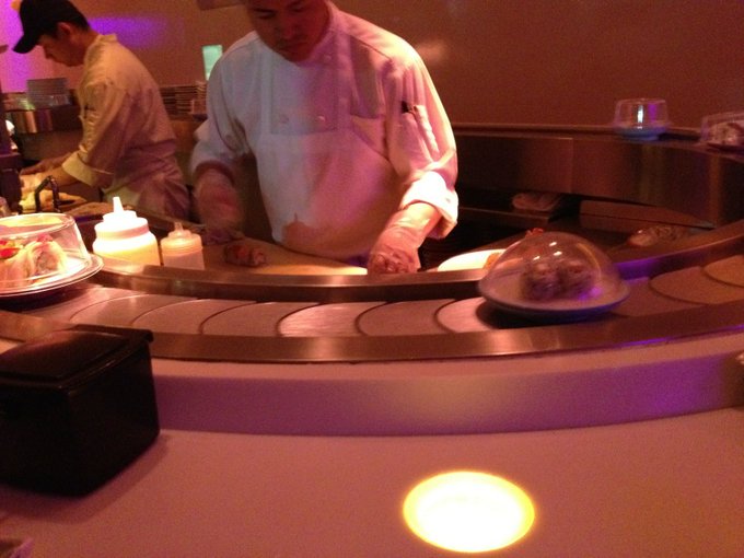 Sushi bar at #pod http://t.co/cIQlxHOS<a href="/tag/pod"class="tags">#pod</a>