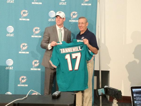 MiamiDolphins's tweet photo. Owner and first round pick. #FinsDraft http://t.co/FckxOoCe