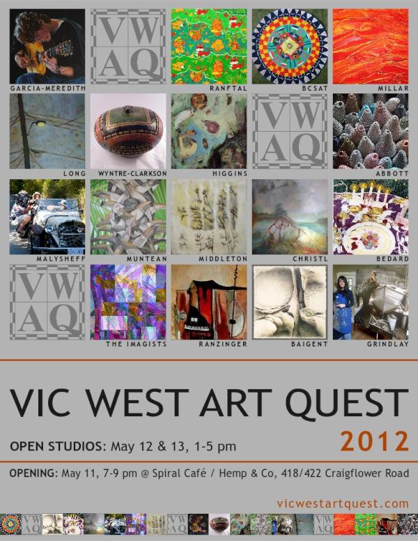Just 2 weeks to the Vic West Art Quest.  vicwestartquest.com #yyjartists  #yyjarts