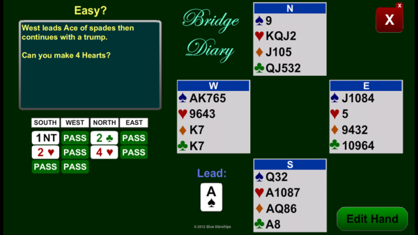 BridgeDiary's tweet image. How do you play to make 4 Hearts?

#ContractBridgeProblem1001 #ContractBridge #BridgeProblems @BridgeDiary