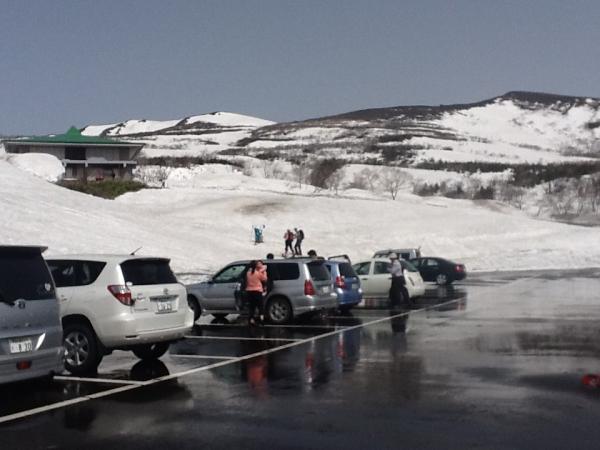 HatTelemark's tweet image. イワカガミ平まで車で来れました。