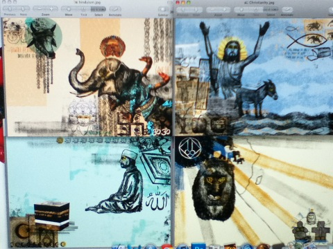 laidback_illo's tweet photo. My end of uni final pieces so far! http://t.co/7dUN6cRB