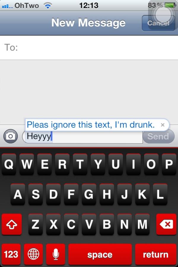 brownalepapi's tweet image. My solution to drunk texting. #98problems
