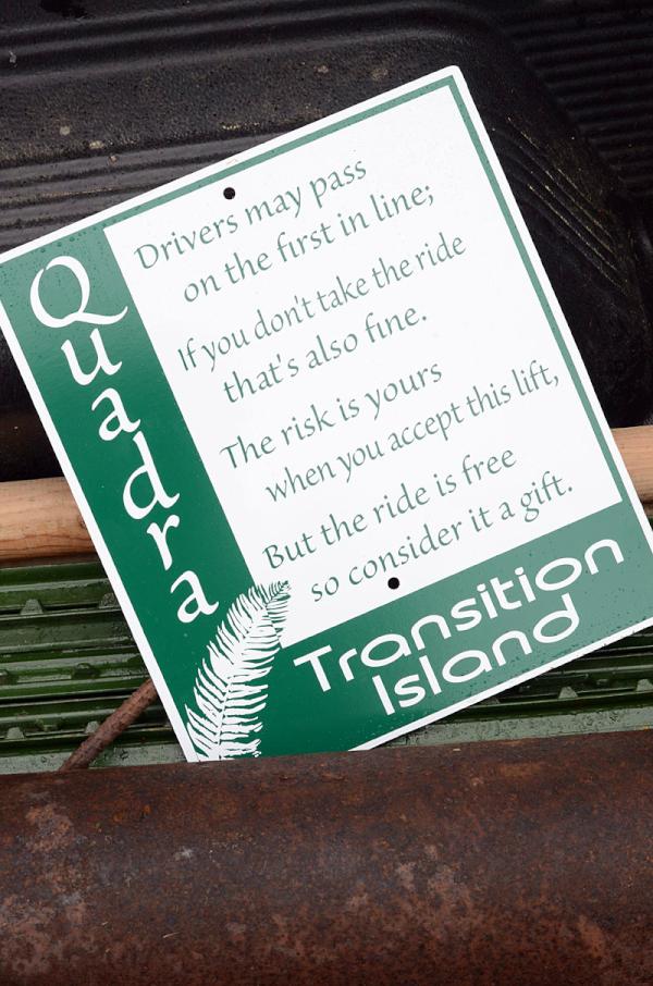 TransQuadra's tweet image. #quadraisland #transitiontown now more hitchhiking friendly with new car stop
leave car in #campbellriver @VisitQuadra