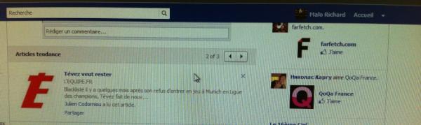 Malo_Richard's tweet image. #facebook proposera bientot les lectures tendances grâce à une box integrer au #feed #socialreader