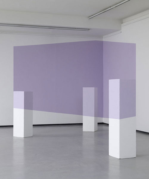 It is not geometry. It is not architecture. It is 28% BLUE ON WHITE by Igor Eskinja. IT IS NOT. Biffi Arte, till May 26