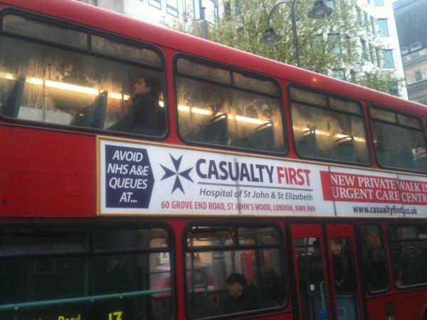 freethreader's tweet image. New private walk in centre in London. No thanks! I'll stick with the #nhs! #saveourNHS