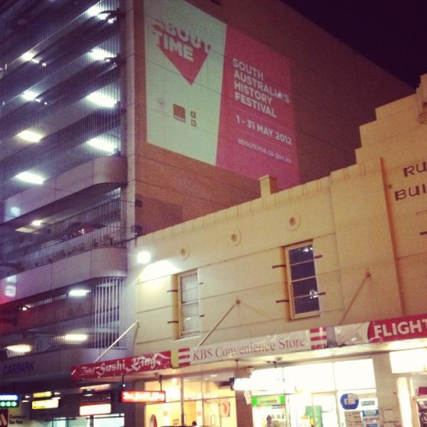 RT <a href="/HistorySA/">History Trust of SA</a> Displaying our wares in Rundle St! #AboutTimeFestival early #Adelaide