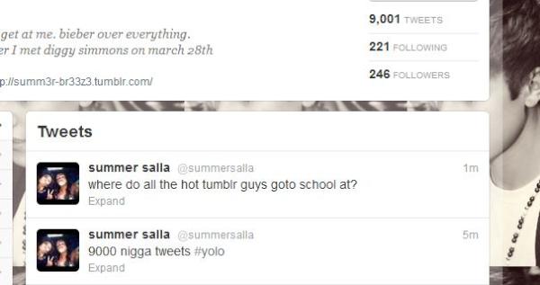 summersalla's tweet image. 9001? i guess that means it was my 900th tweet? #feelstupid #stillloveyou
