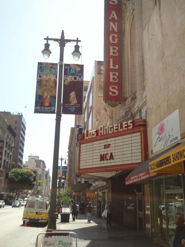 ultraverse's tweet photo. Nice tribute to @beastieboys #RIPMCA on Broadway here in #DTLA http://t.co/eeuiBTb7