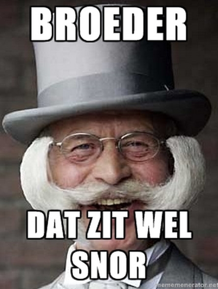 TweetsFoto5's tweet photo. dat zit wel snor! #FotoTweets http://t.co/59R7U780