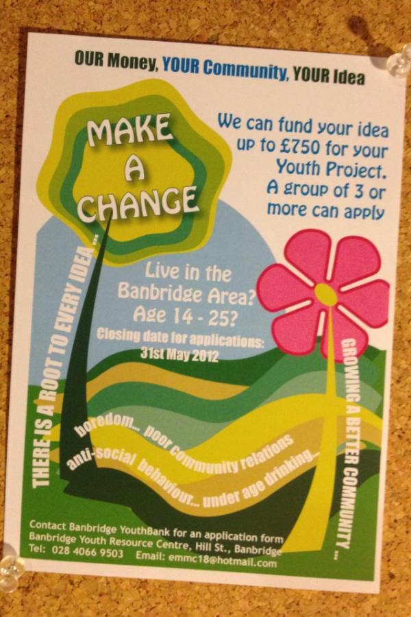ybbanbridge's tweet photo. You can now apply for funding from us :) YOU can change your community :) Get in touch if interested :) #makeachange http://t.co/kS1SaIyL