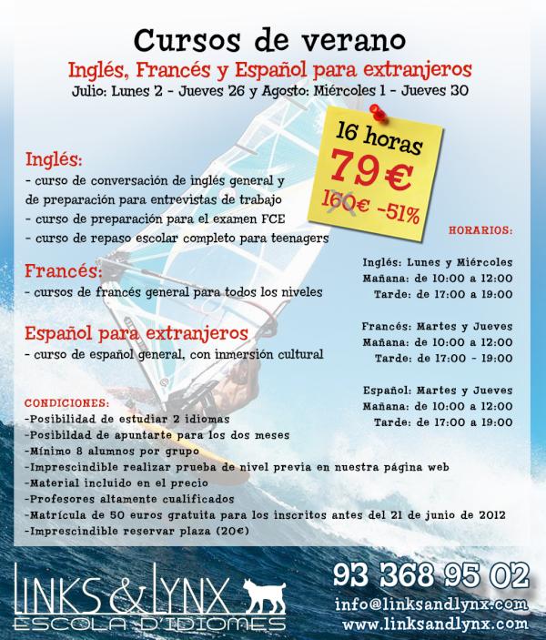 LinksandLynx's tweet photo. Cursos de verano: http://t.co/DivFe0Jl