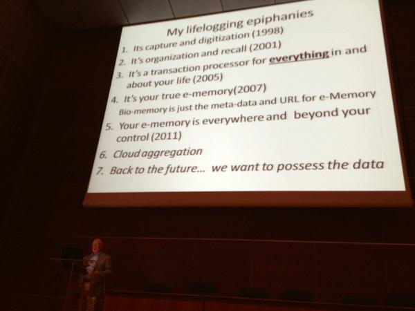 bdescary's tweet image. Gordon Bell - My #Lidelogging epiphanies #webcommt #bdc12