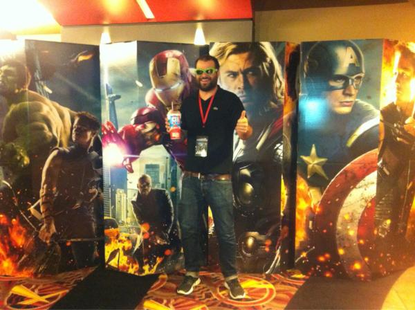 ThomasOleary's tweet photo. class in the AM #avengers marathon in the PM. Six movies, 14 hours and Hulk 3D glasses. http://t.co/Oa2WUjsG
