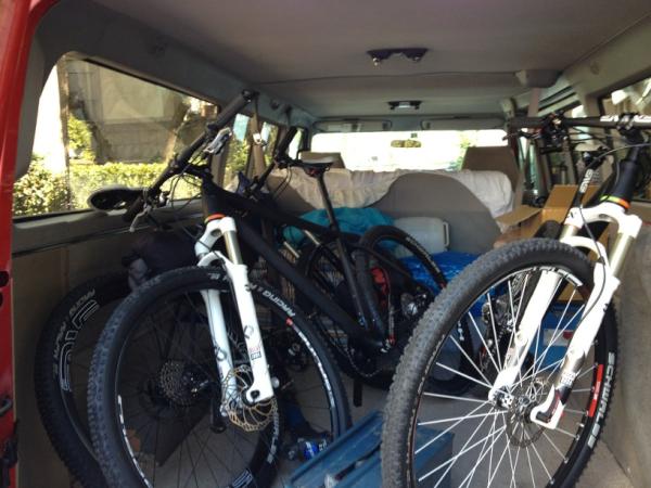 openandy's tweet photo. Got the van loaded with 4 open bikes and ready to leave to the bike days in Solothurn. See you there for a test ride http://t.co/uNvuAeFS