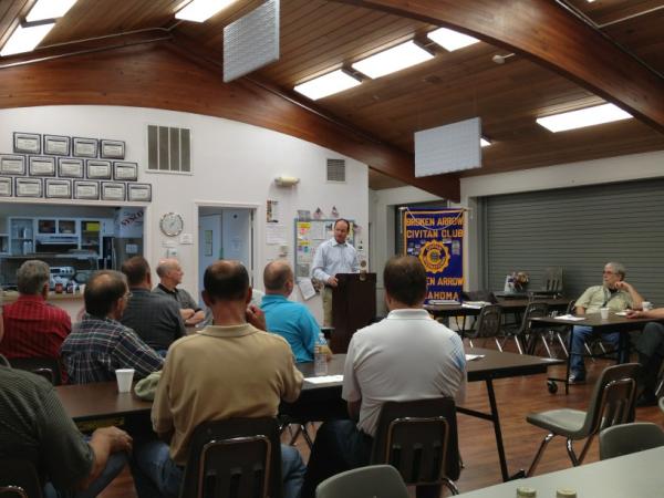 USRepSullivan's tweet image. Good Morning Broken Arrow Civitans! Thanks for having me this morning.