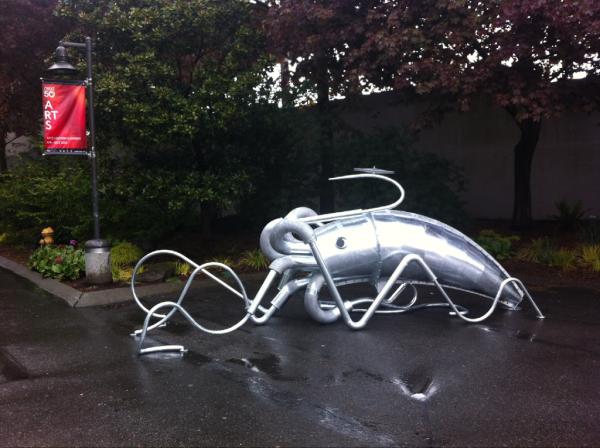 SeattleArts's tweet image. Giant squid @seattlecenter! Susan Robb's Parking Squid @seattledot public art will provide bike parking during Next 50.