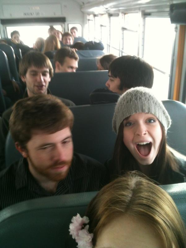 piccadilley's tweet image. On a school bus full of drunk people on our way to another state to get more drunk. #seniorevents #onaboat