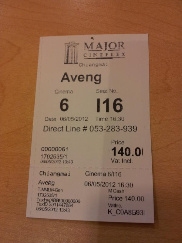 AliceSenzeXZ's tweet photo. ได้ดูสักที Avengers http://t.co/X5zH70sw