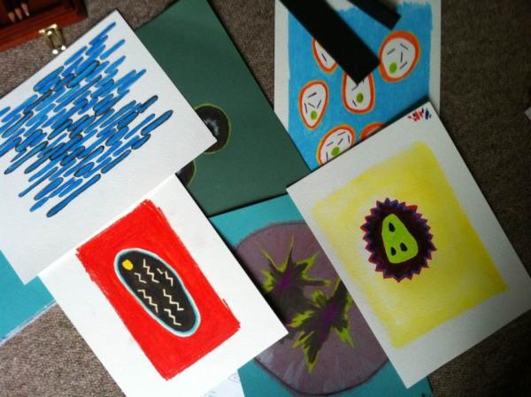 SquatArt's tweet photo. E.Stott is working on her #dirty little things . http://t.co/5y0nXGHr