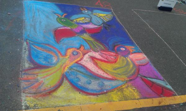 ParhamChelsea's tweet image. May Fair sidewalk chalk contest #skills