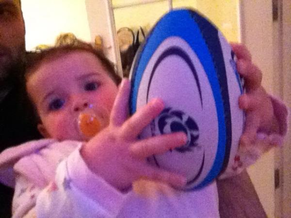 Mini-me is hooked after her first sevens! Thanks <a href="/GlasgowWarriors/">Glasgow Warriors</a> <a href="/Glasgow7s/">Glasgow7s</a> for a fun weekend