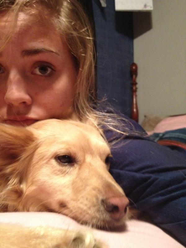 hchasee's tweet image. Quick cuddle sesh with my dog #itsnotweird