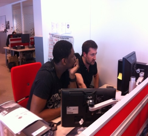 FredWaringuez's tweet photo. C'est parti pour le chat avec Kevin #Seraphin @lequipe http://t.co/MH1sjQ41