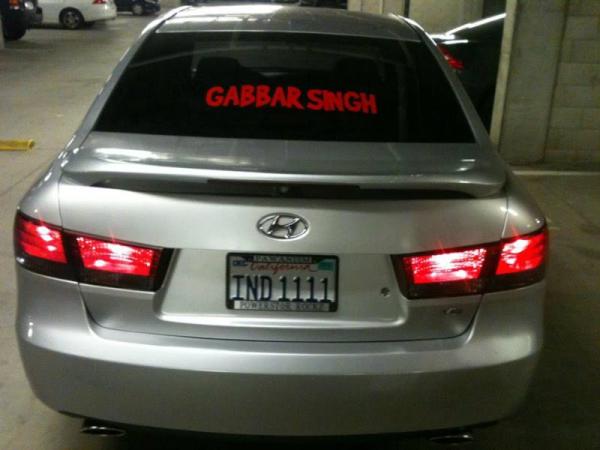 FilmiChronicle's tweet photo. GabbarSingh - California...Checkout the car's number plate (Pawanism) http://t.co/KwhsbgK6