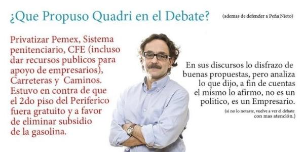 mikoldelavega's tweet image. Que propuso Quadri? No se equivoquen es mas de lo mismo #Debate2012 #DebateIFE