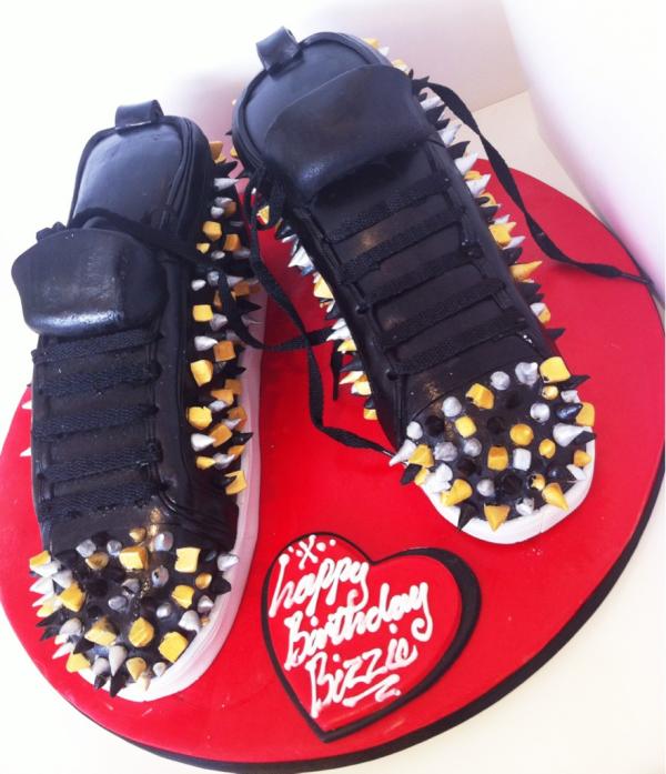 Iced Out Co. Cakes on X: Christian Louboutin Mens Trainer Cake! Delicious  edible trainers created from. Cake!  / X