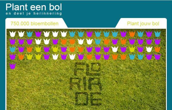Al bijna 75 online bloembollen geplant!  Plant ook een bloembol. #herinneringsbloem #floriade facebook.com/delafonds