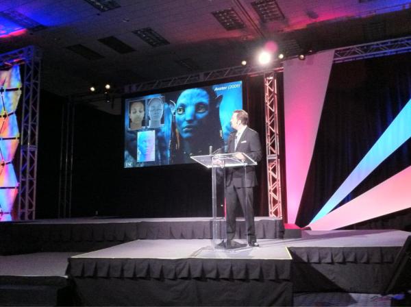 architectmag's tweet photo. Pres. by Paul Debevec at the #Lightfair Innov Awards whose Lightstage tech was used in movies #LFI2012 http://t.co/3RU7khpO
