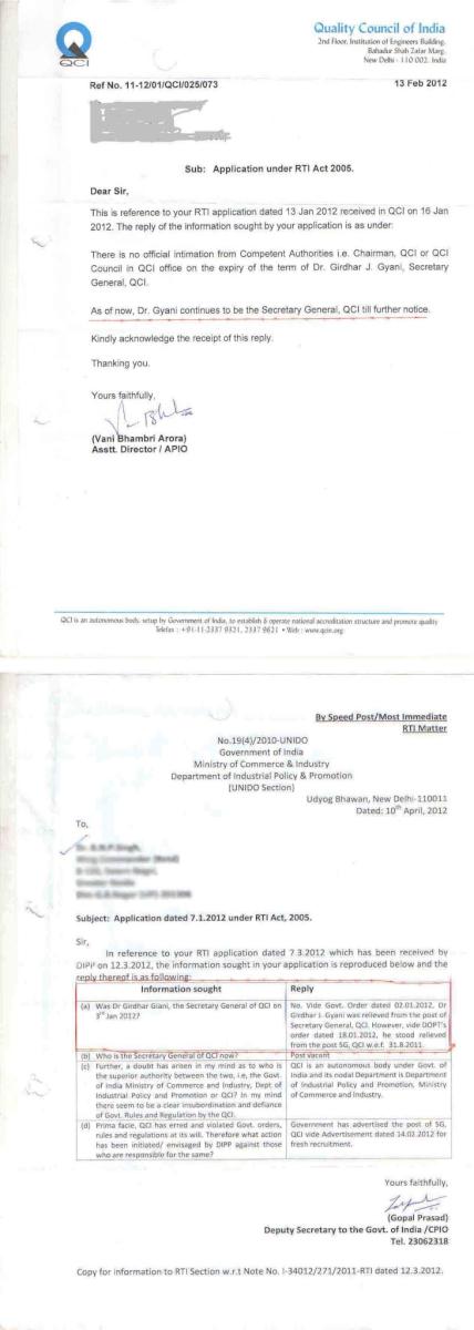 If anyone has forgotten the scandal of MCI, the another MCI in the name of QCI(Quality Council Of India) exposed