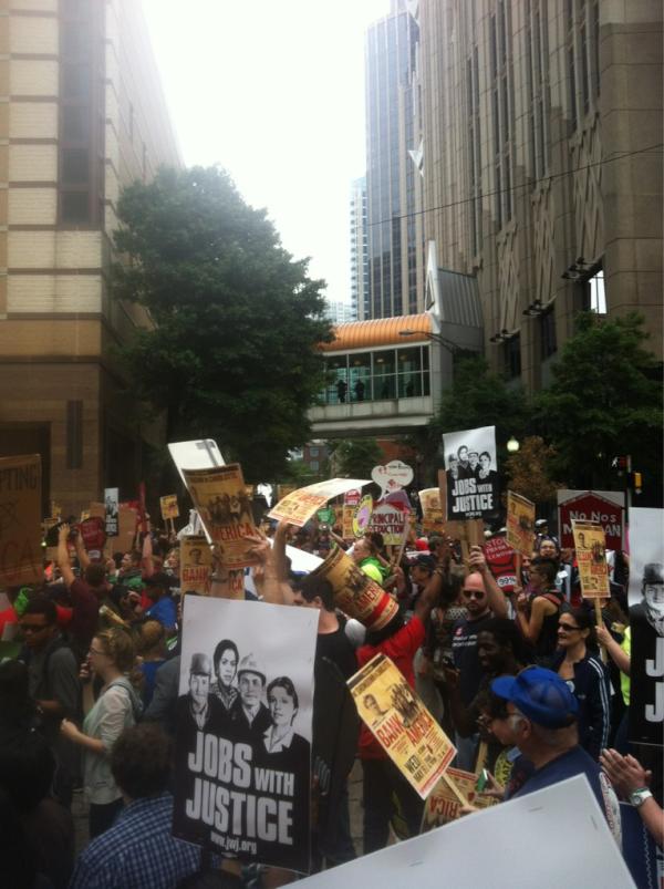 The99Spring's tweet image. MT @MarchOnWallStSO: The #99Spring is on in Charlotte #DNCNEXT #makeBoApay