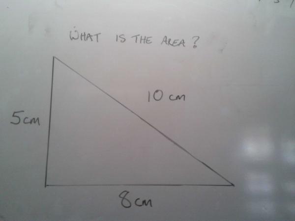 unitymaths's tweet image. Question of the week. We will start off easy. What is the area of this shape. First to answer correctly gets a uca.
