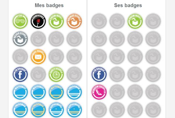 Storemyad's tweet image. Avec l'application Facebook de Storemyad, on peut voir les badges gagnés par ses amis.