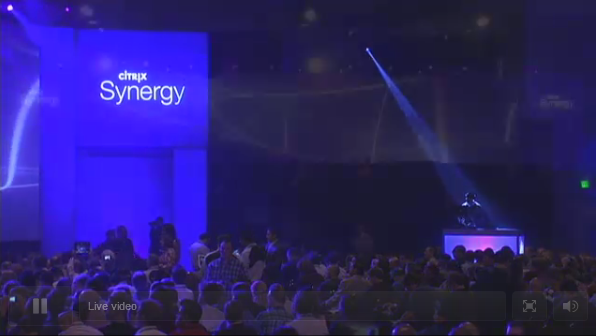 RankFileLTD's tweet photo. DJ Play It Safe on the ones + twos at #citrixsynergy keynote. http://t.co/7Saw6Bem