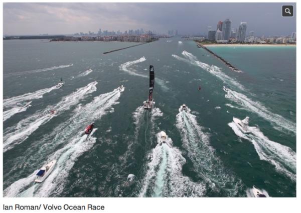 VOR2012Miami's tweet photo. Here comes @PumaOceanRacing Exciting? YES!!! http://t.co/gtQieHOG
